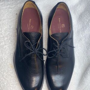 Bruno Magli Black Leather Derby Dress Shoes
